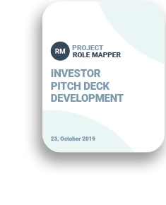 Investor pitch deck development