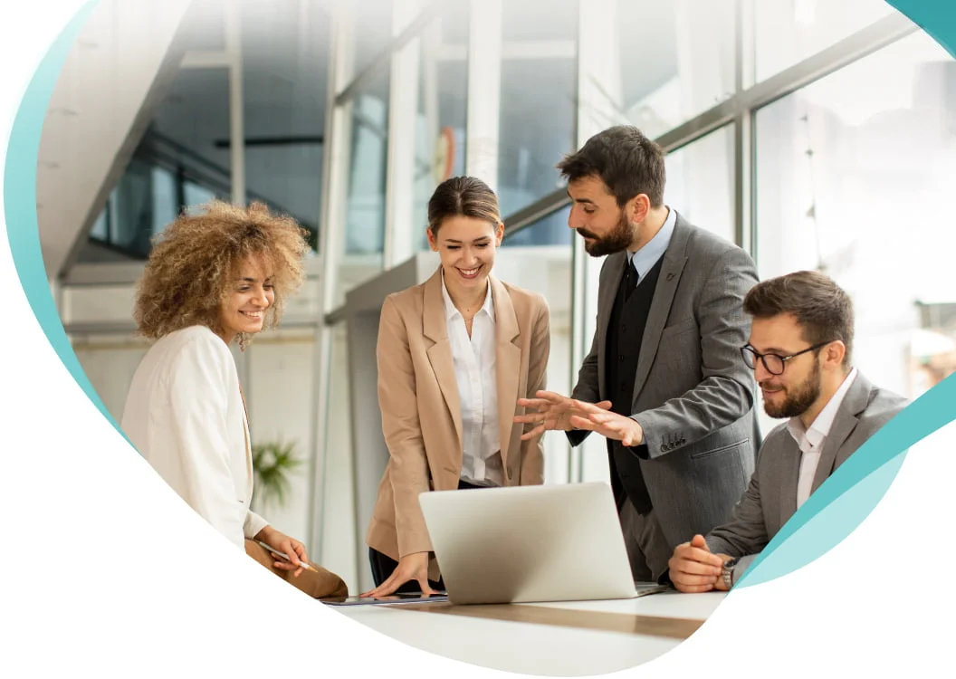 Business team collaborating