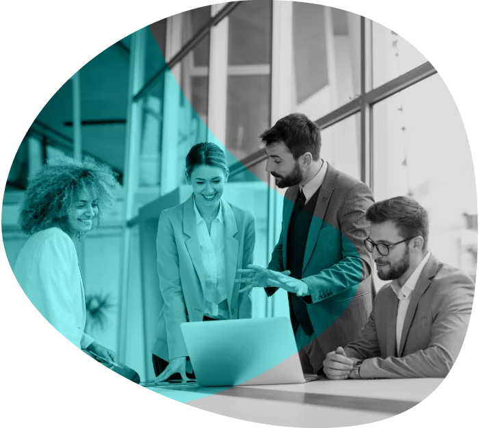 Business team collaborating